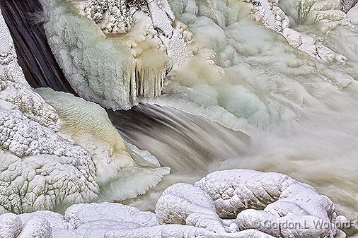 Iced Overflow_33020.jpg - Photographed along the Rideau Canal Waterway at Smiths Falls, Ontario, Canada.